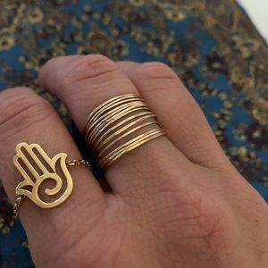 Catbird Threadbare Ring, Yellow Gold size 8